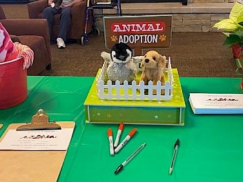 animal adoption table